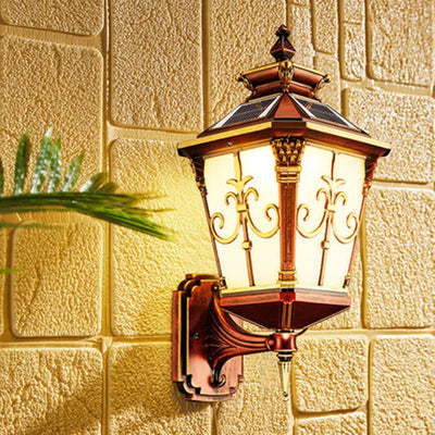 European Solar Panel LED Outdoor Garden Wall Light – Waterproof Solar Spotlights for Balconies and Streets