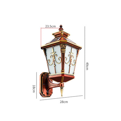 European Solar Panel LED Outdoor Garden Wall Light – Waterproof Solar Spotlights for Balconies and Streets