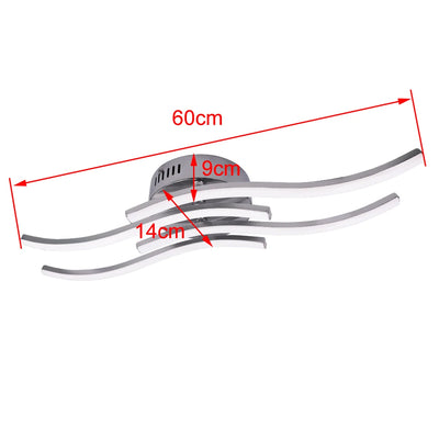 Modern Aluminum LED Ceiling Light for Indoor Living Room Lights - 12W/18W/24W Options