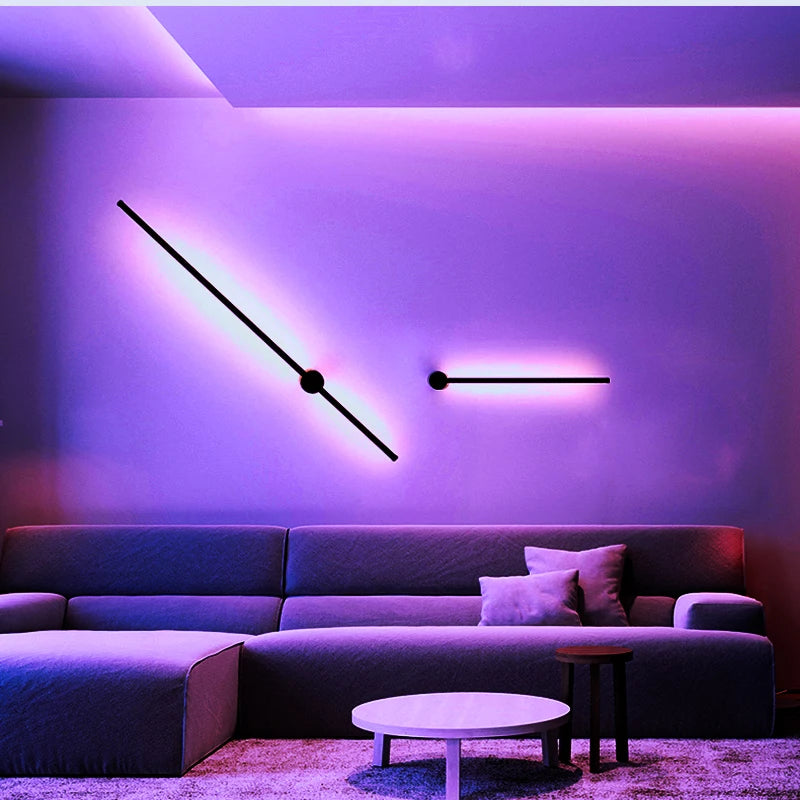 Modern Colorful LED Wall Lamp with Remote Control: Stylish RGB Night Lights for Home Decor