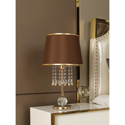 Luxury Crystal Love Golden Light Table Lamp – Touch Dimming & Remote Control for Bedroom, Living Room, Bedside