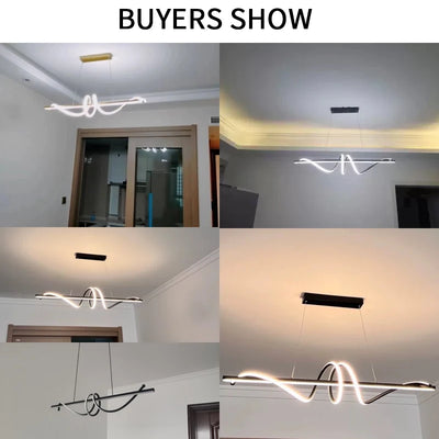 Modern LED Living Room Pendant Lights - Sleek Illumination for Versatile Spaces