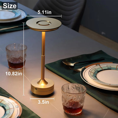 Classic Touch Sensor LED Table Lamp | Rechargeable Cordless Desk Lamp with 3 Color Adjustable Temperatures