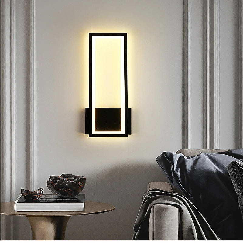 Modern Minimalist LED Wall Lamp for Bedroom and Corridor