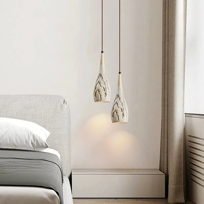 LED Pendant Light – Modern Concrete Hanging Lamp for Bedroom, Bar, and Restaurant Decor
