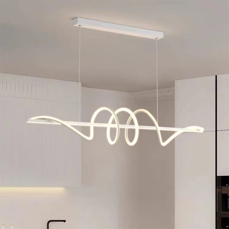 Modern Minimalist Dining Room Chandelier - Simple 2024 New Eye Protection Pendant Light for Dining Table or Bar