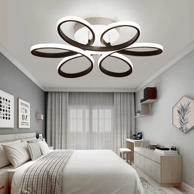 Modern LED Flower Ceiling Light | 12W Three-Color Flush Mount Lamp for Living Room, Corridor, Bedroom, and More