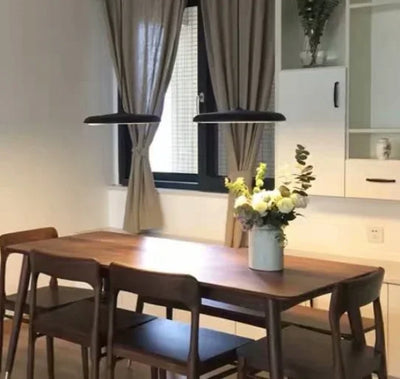 Modern LED Pendant Lamp - Artistic Design Metal Iron Suspension UFO - Creative Thin Nordic Hanging Light Fixture for Living Room