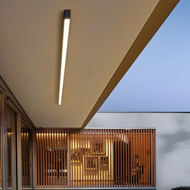 Outdoor Long Strip Wall Lamp - Modern Rainproof Entrance Light for Garden Villa
