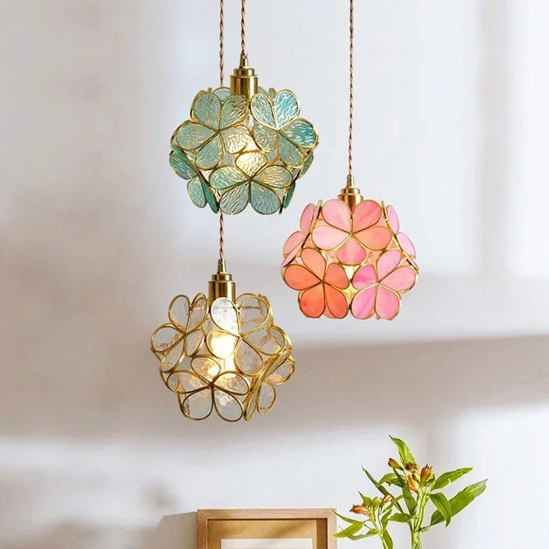 Modern Color Crystal Glass Pendant Light - Vintage Ceiling Chandelier