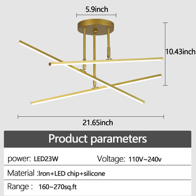 Nordic Modern LED Ceiling Lamp: Chandelier for Living Room, Dining Room, and Bedroom
