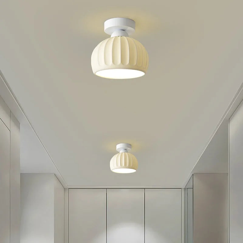 Ceramics Glass LED Corridor Ceiling Lamp for Aisle, Corridor, Cloakroom, Balcony Nordic E27 Acrylic Chandelier Rest Light Fixtures