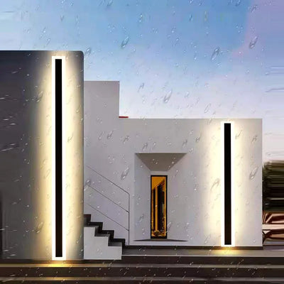 Modern Waterproof Outdoor Long Strip LED Wall Lamp