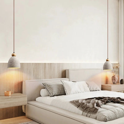 LED Pendant Light – Modern Concrete Hanging Lamp for Bedroom, Bar, and Restaurant Decor