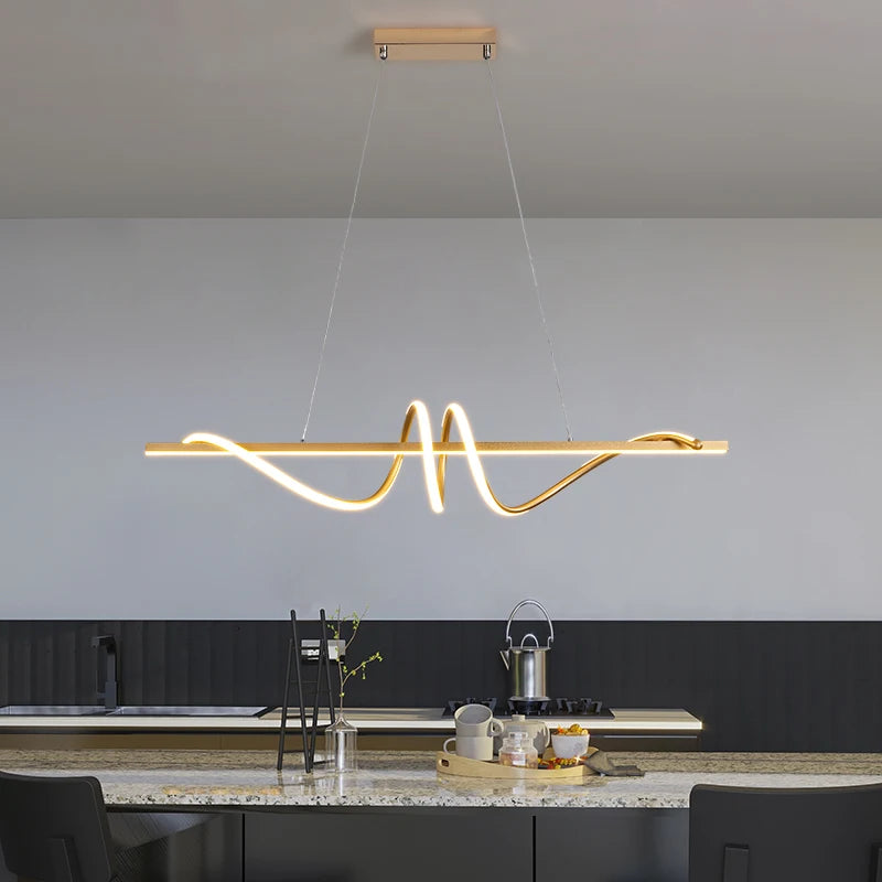 Modern LED Living Room Pendant Lights - Sleek Illumination for Versatile Spaces