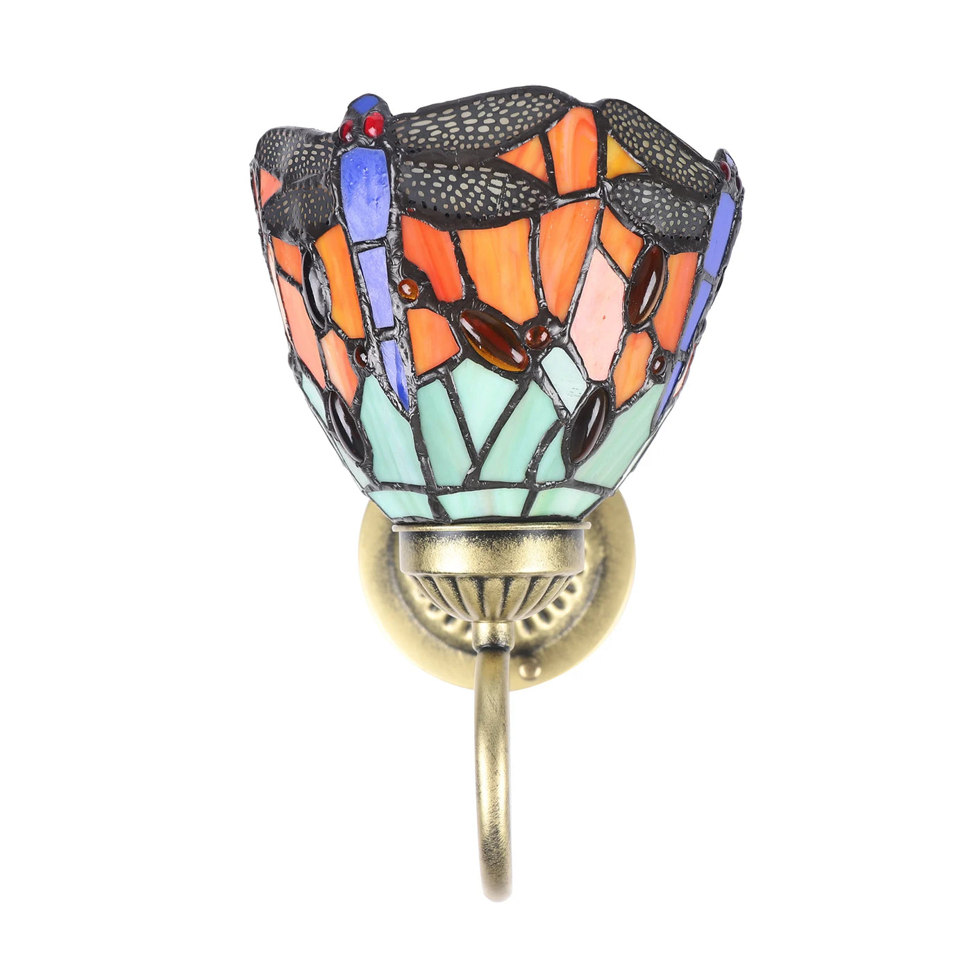 Dragonfly LED Wall Light – Colored Glass Fixture for Corridor and Decorative Spaces