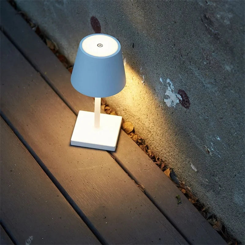 Vintage Dimmable Wireless Rechargeable Table Lamp - Stylish Desk Lamp for Bedroom Night Bedside Light
