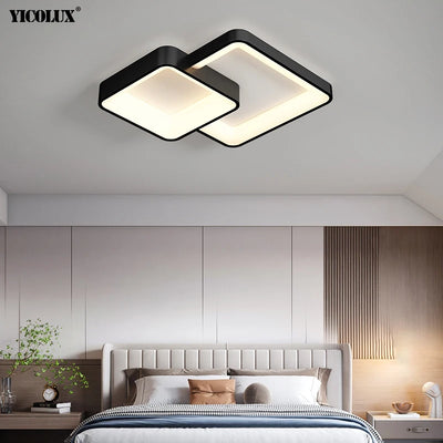 Modern LED Chandelier Lights - Dimmable Ceiling Lamps for Living Room, Dining Room, Bedroom, Hall
