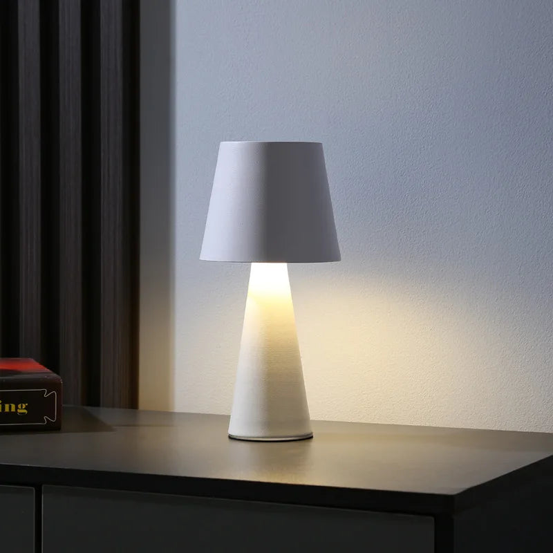 Vintage Rechargeable Table Lamp - Modern Minimalist Atmosphere Lamp for Bedroom, Bedside, and Room Decor