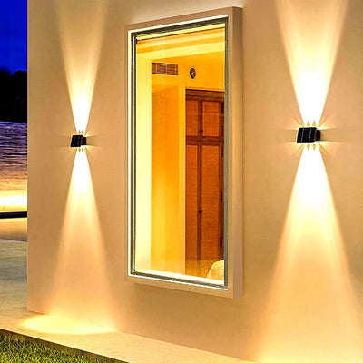 Solar LED Wall Washer Sconce – IP65 Outdoor Facade and Porch Light
