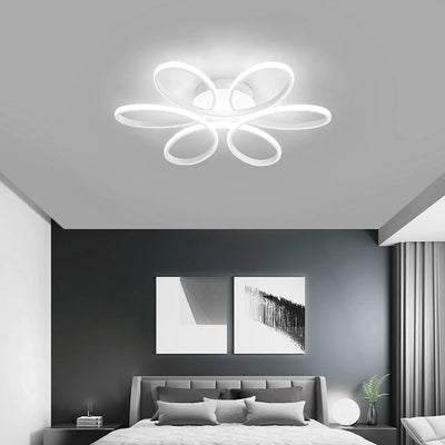 Modern LED Flower Ceiling Light | 12W Three-Color Flush Mount Lamp for Living Room, Corridor, Bedroom, and More