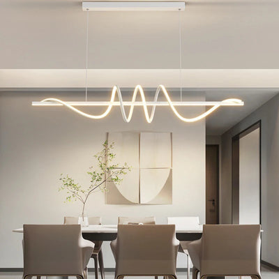 Modern Minimalist Dining Room Chandelier - Simple 2024 New Eye Protection Pendant Light for Dining Table or Bar