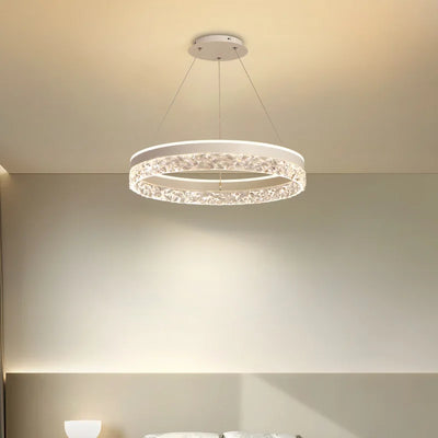 Simple Modern Ceiling Chandelier – Adjustable Indoor Lighting with 3 Color LED for Living Room, Dining Room, and Bedroom Decor