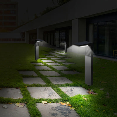 Solar Powered Waterproof LED Pathway Bollard Light - Outdoor Landscape Lighting