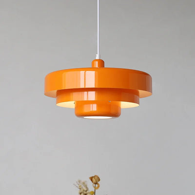 Medieval Danish Multicolor Chandelier - Retro Bauhaus Decoration Lights