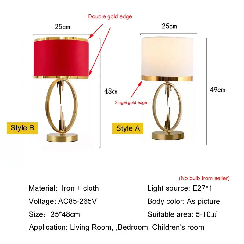 Elegant European Style Table Lamp for Modern Living Spaces