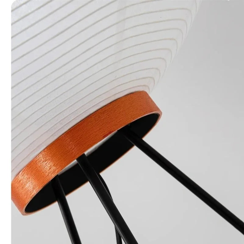 Noguchi Akari Rice Paper Floor Lamp – Wabi Sabi Vintage Standing Light for Living Room & Bedroom