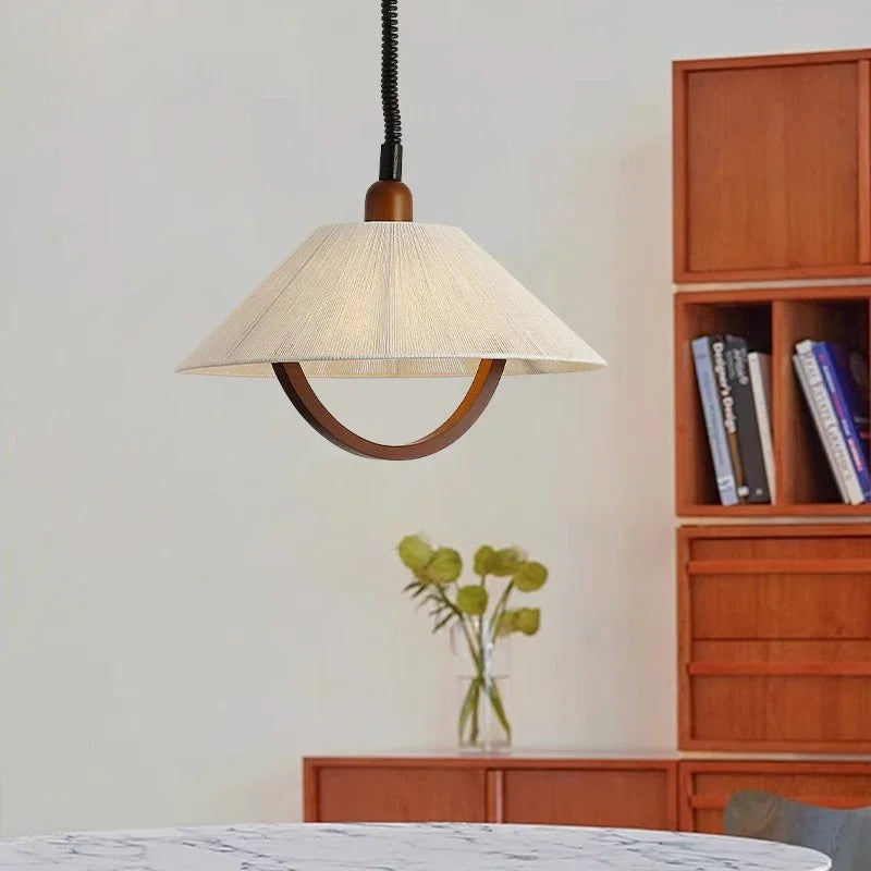 Vintage Wood LED Ceiling Chandelier: Retro Charm for Your Home
