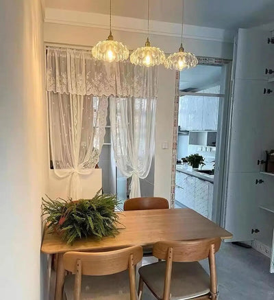 Vintage Glass Hanging Light: Illuminate Your Dining Space with Style
