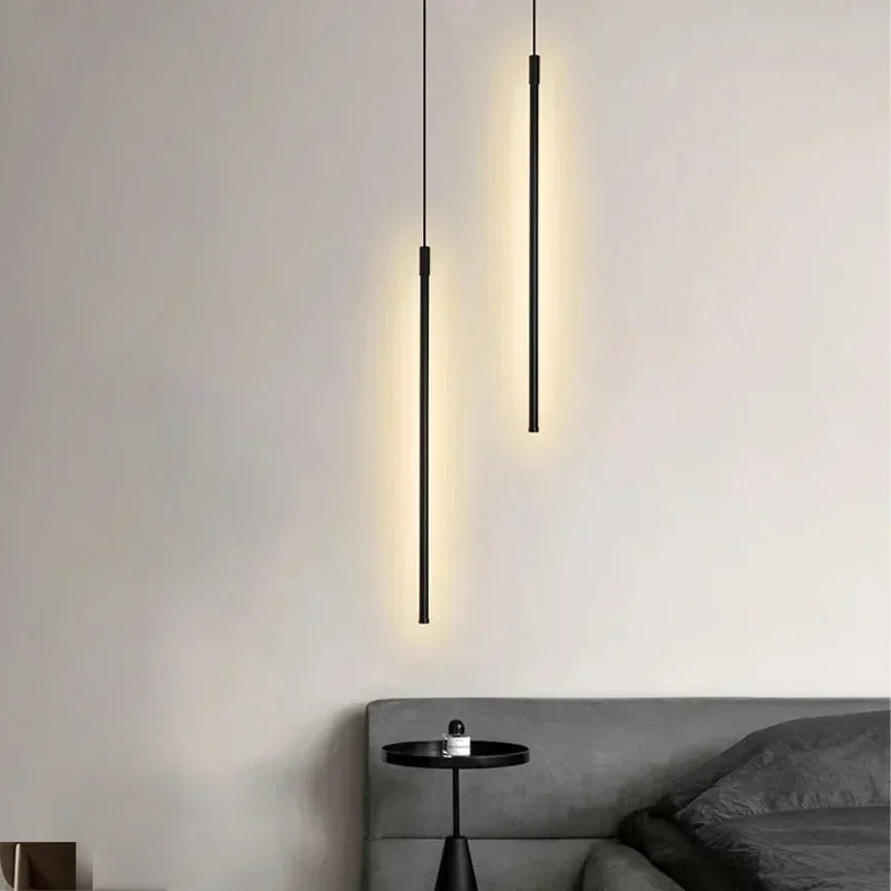 Modern LED Long Pendant Lights for Dining Room Bedroom Bedside