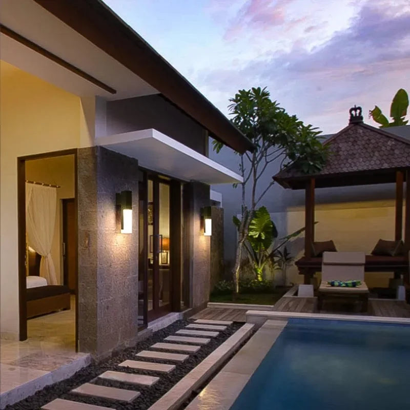 Outdoor Wall Light with Motion Sensor – LED Street Lamp for Garden and Exterior Lighting