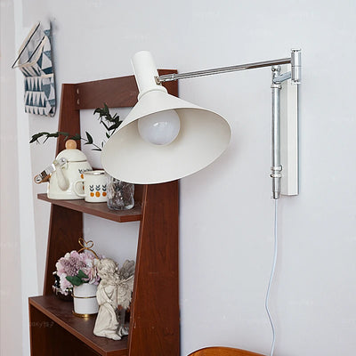 Vintage E27 Wall Lights - Rotatable Sconce for Bedside Reading in Retro Style