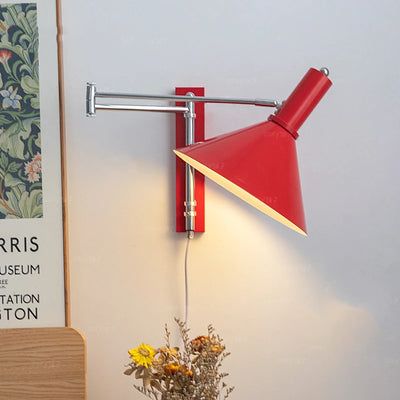 Vintage E27 Wall Lights - Rotatable Sconce for Bedside Reading in Retro Style