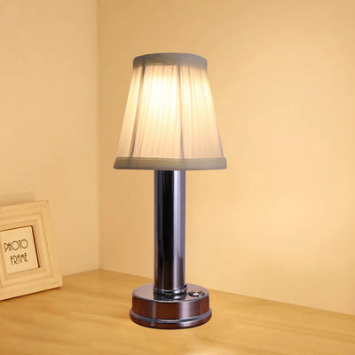 Retro Bar Table Lamp – USB Rechargeable, Touch Sensor Wireless LED Desktop Night Light for Restaurant & Coffee Table Decor