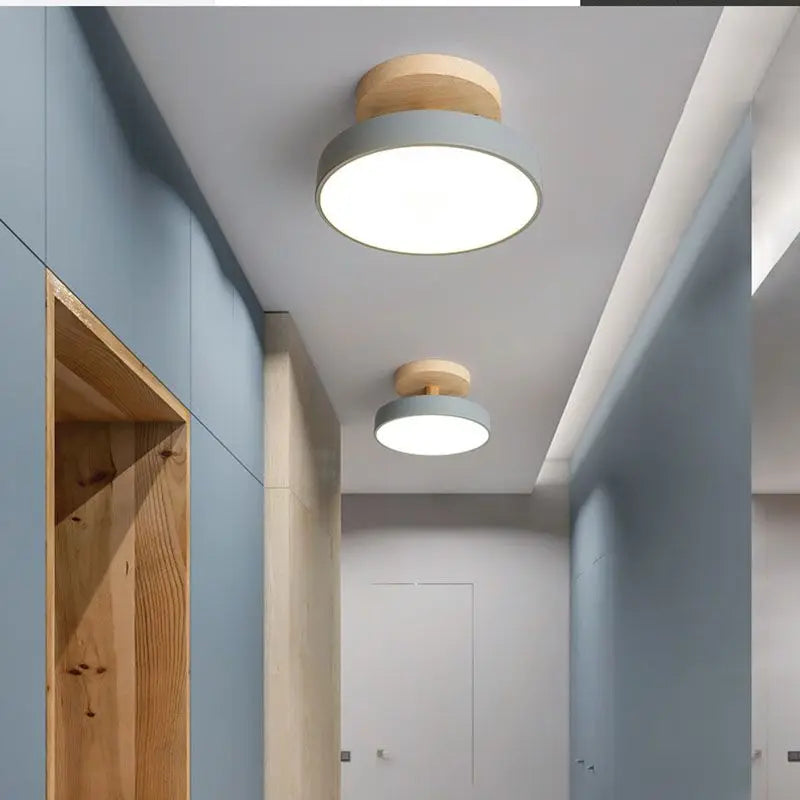 Modern LED Ceiling Light - Nordic Macaron Colorful Ceiling Lamp for Bedroom, Foyer, and Indoor Decor