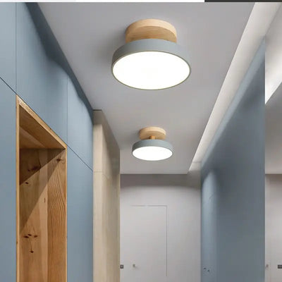 Modern LED Ceiling Light - Nordic Macaron Colorful Ceiling Lamp for Bedroom, Foyer, and Indoor Decor