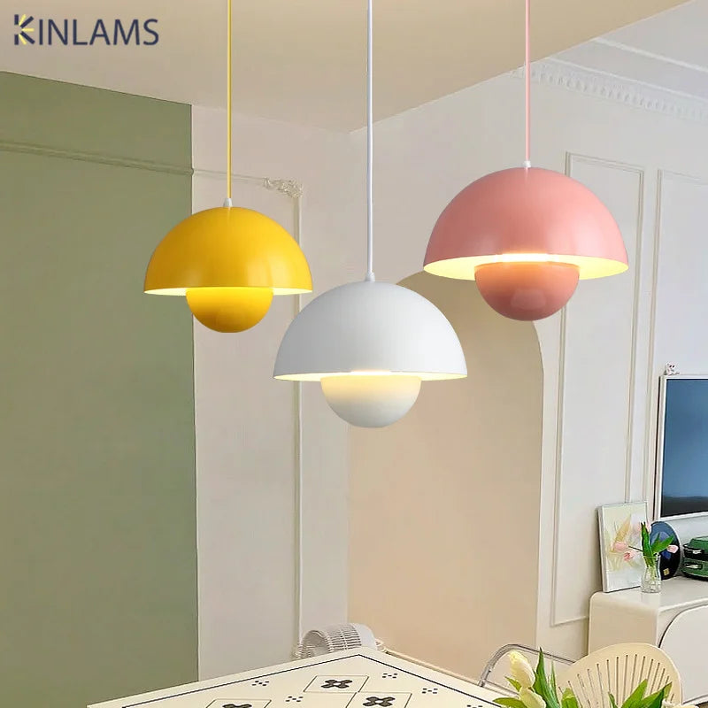 Nordic Macarone Chandelier Pendant Light - LED Ceiling Light for Dining Room, Kitchen, and Living Room