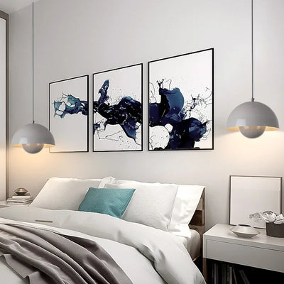 Nordic Semicircular Pendant Light Colorful LED Hanging Ceiling Lamp for Restaurant, Living Room, Bar