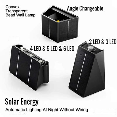 Solar LED Wall Washer Sconce – IP65 Outdoor Facade and Porch Light
