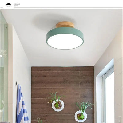 Modern LED Ceiling Light - Nordic Macaron Colorful Ceiling Lamp for Bedroom, Foyer, and Indoor Decor
