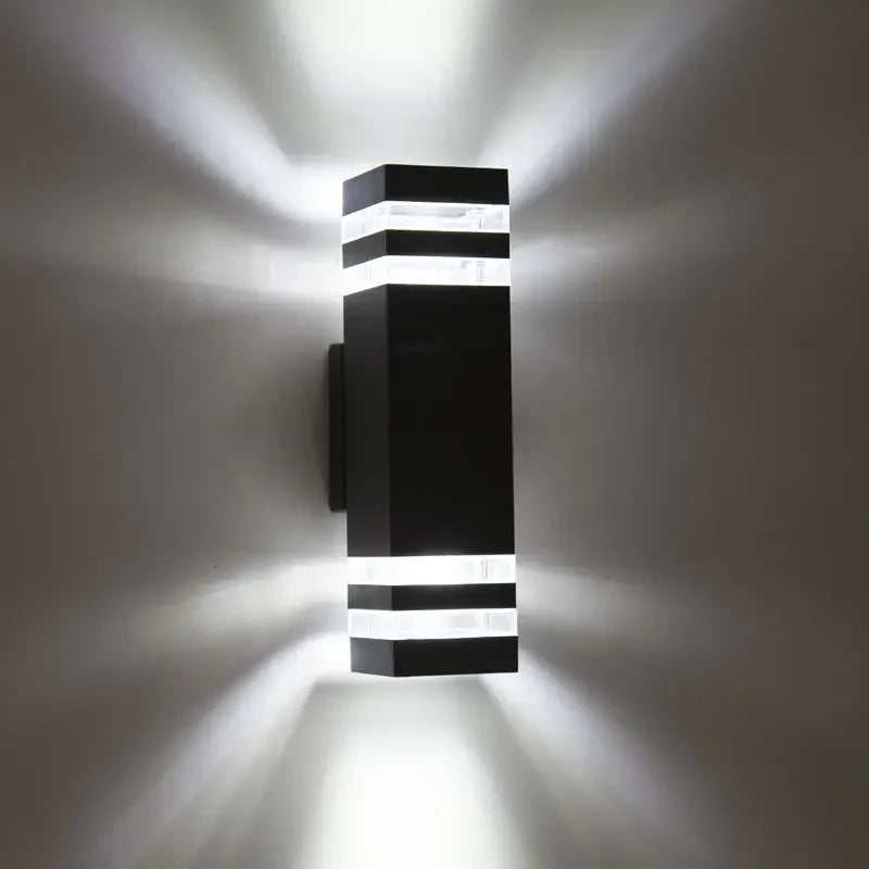 Modern Outdoor Waterproof LED Wall Lamps with High Brightness - Ideal for Gardens and Porches