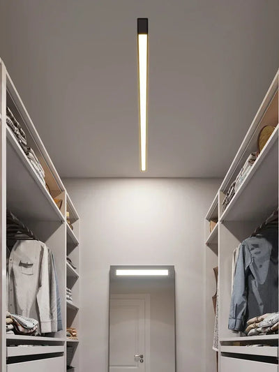 Modern Surface-Mounted Linear LED Ceiling Light – Minimalist Long Strip Lamp