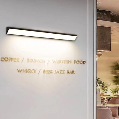 Long Strip LED Outdoor Wall Lamps - Waterproof Aluminum Lights for Porch, Garden, Corridor