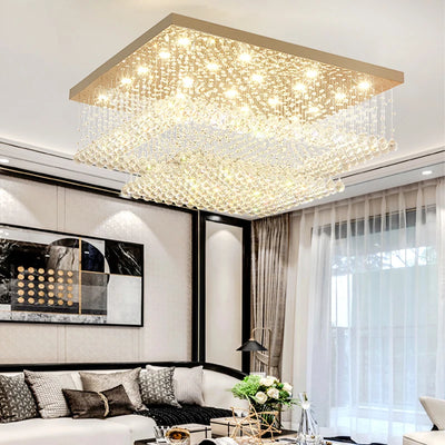 Round Ceiling Lights 2024 - Modern LED Lighting with Crystal Ball Lustre for Living Room, Luxury Home Decor