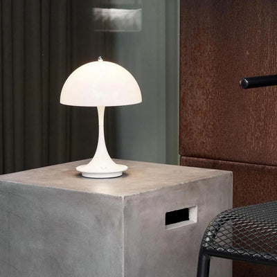 Mushroom 3-Color Dimming Rechargeable LED Table Lamp | Modern Night Light for Hotel and Home Decor