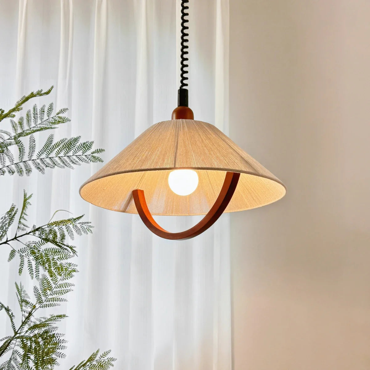 Vintage Wood LED Ceiling Chandelier: Retro Charm for Your Home